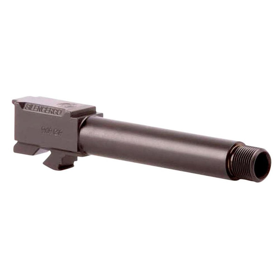 SilencerCo 9mm Luger Threaded Replacement Barrel for Glock 43 Black 1/2-28