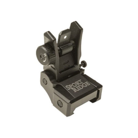 Sport Ridge AR15 Low Profile Black Rear Sight – Windage Adjustable, Picatinny Compatible