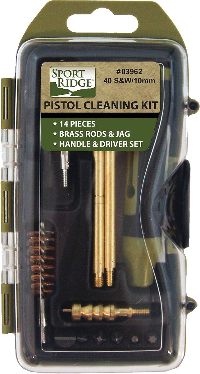 TacShield Sport Ridge Pistol Cleaning Kit 14 Piece - 40 Caliber/10mm
