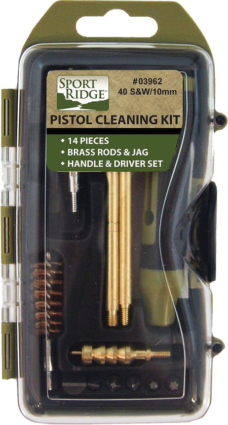 TacShield Sport Ridge Pistol Cleaning Kit 14 Piece - 40 Caliber/10mm