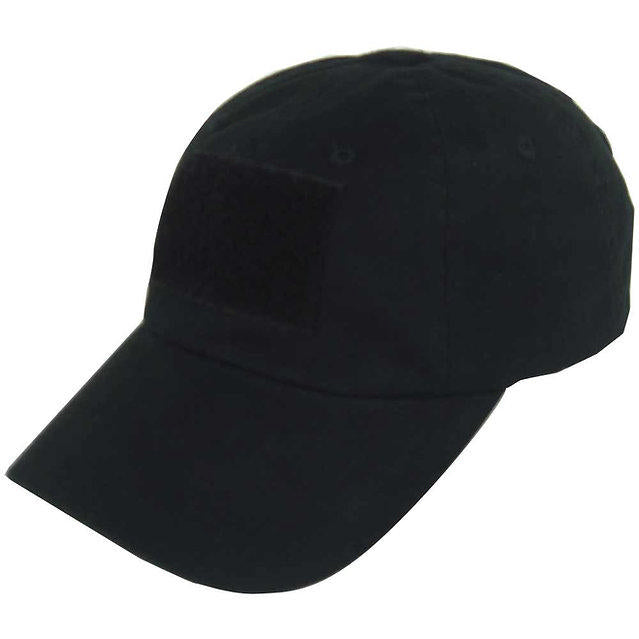 TacShield Tactical Contractor Hat Black Cotton Twill