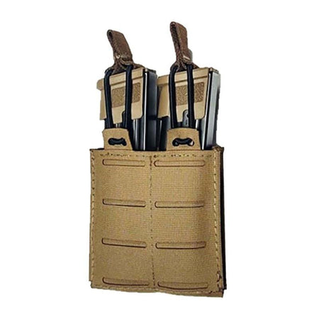 TacShield RZR MOLLE Dual Pistol Magazine Pouch Coyote