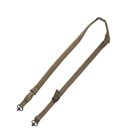 TacShield Tactical Padded 2 Point Quick Adjust Sling QD Swivels Coyote Brown