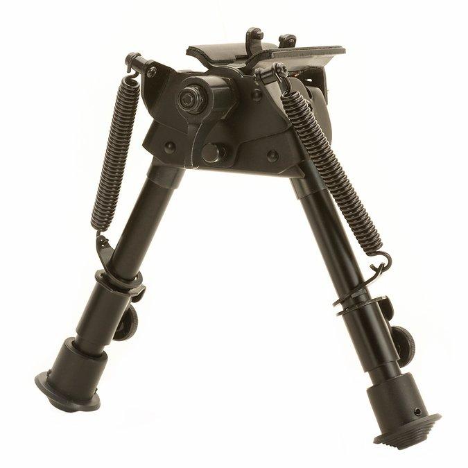 TacShield Heavy Duty Bi-pod Pivot 6"-9" Adjustable Matte Black Finish