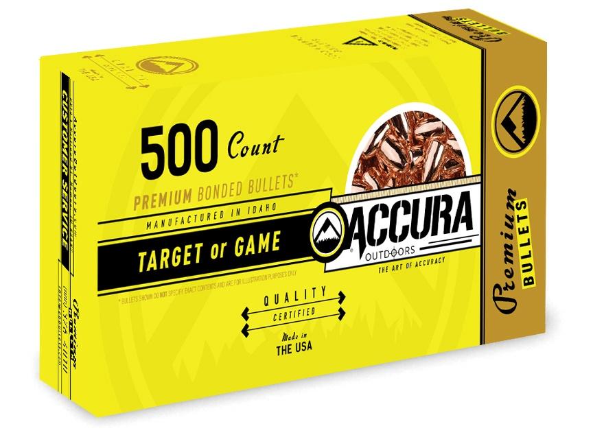 Accura Premium PowerBond Reloading Bullets .40 Caliber 180 Grain FP 500/Box