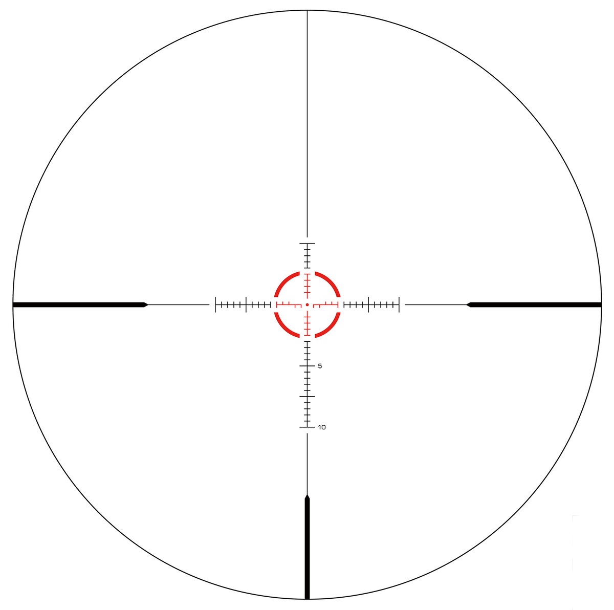 Swampfox Optics Arrowhead 1-10x24mm Guerrilla Dot MIL Long