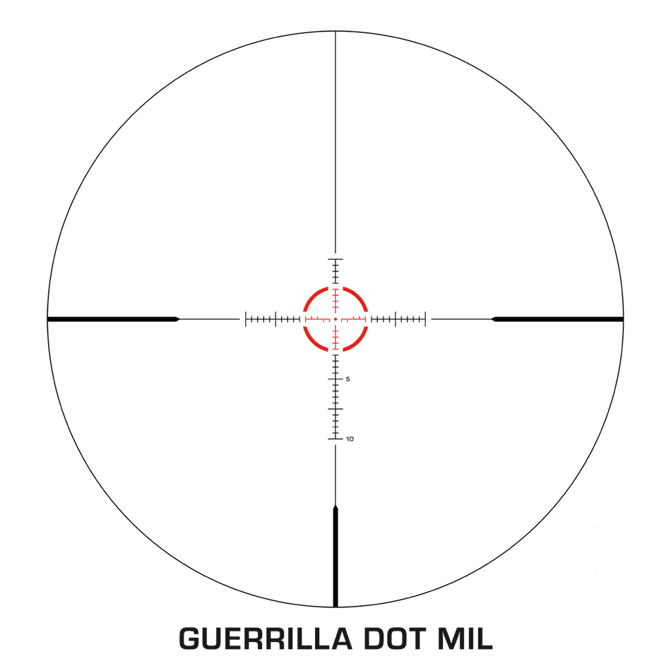 Swampfox Optics Arrowhead 1-10x24mm Guerrilla Dot MIL