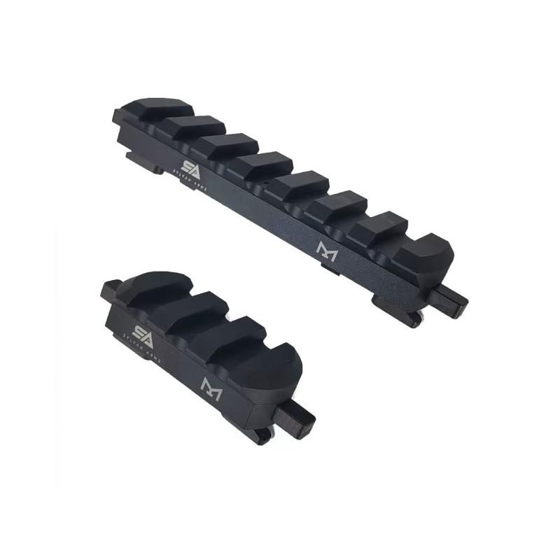 Sylvan Arms QD 2-Piece Rail Combo Picatinny Mount - Matte Black