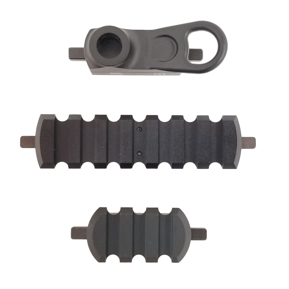 Sylvan Arms M-LOK 3 Piece Rail Combo Pack - 7 and 3 Slot Picatinny Rail Plus Sling QD Connect