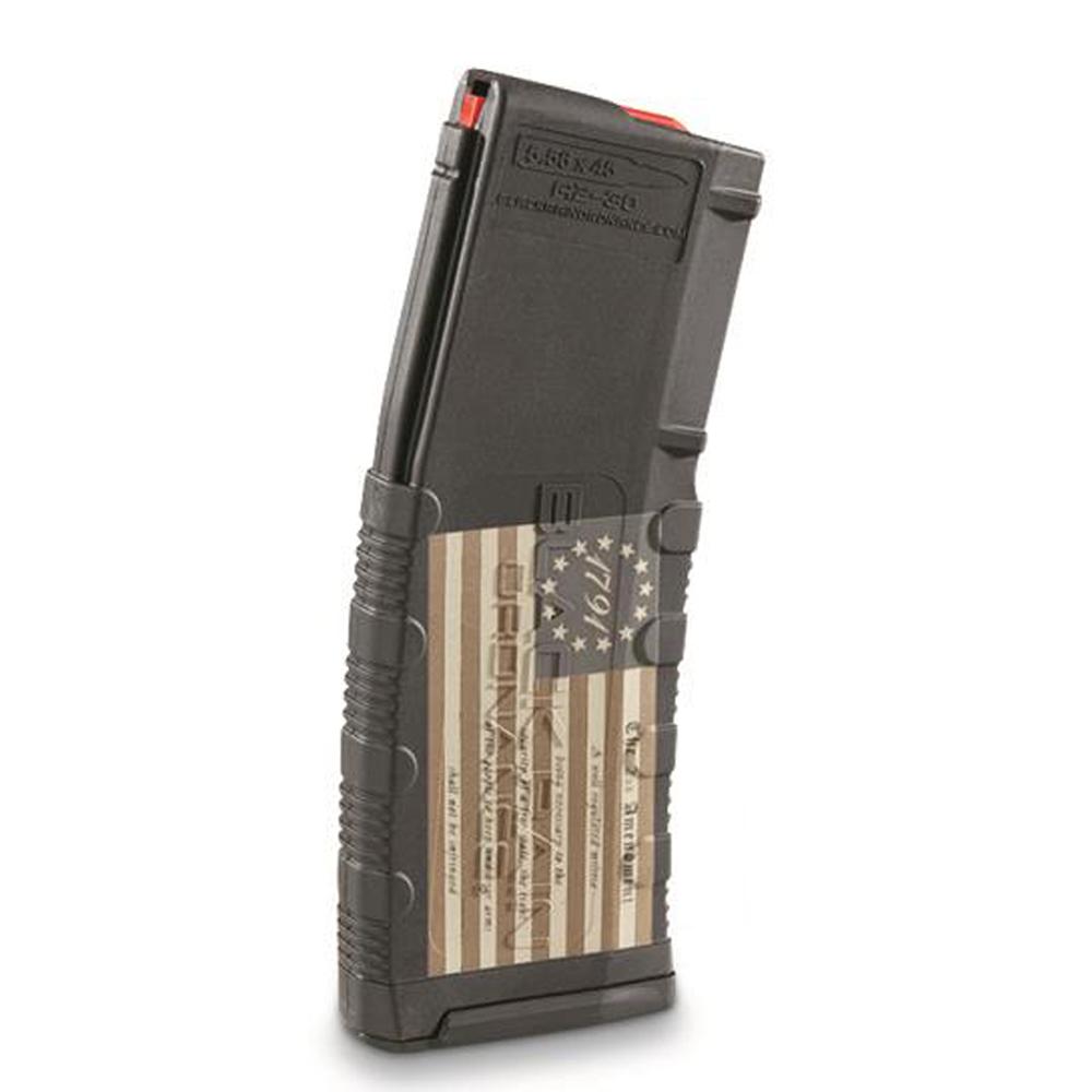Black Rain Ordnance 30/rd 5.56x45 NATO AR Magazine - 1791 American Flag