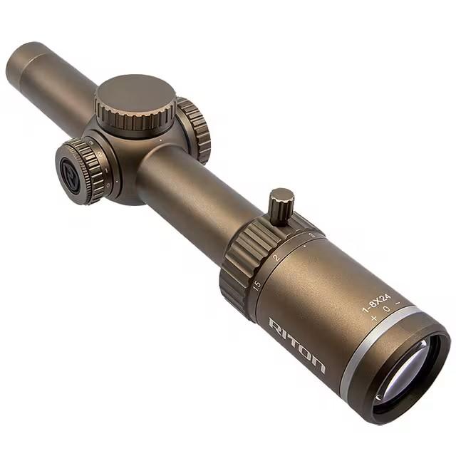 REFURBISHED Riton X3 Series Tactix 1-8x24 30mm SFP Illuminated OT Reticle FDE