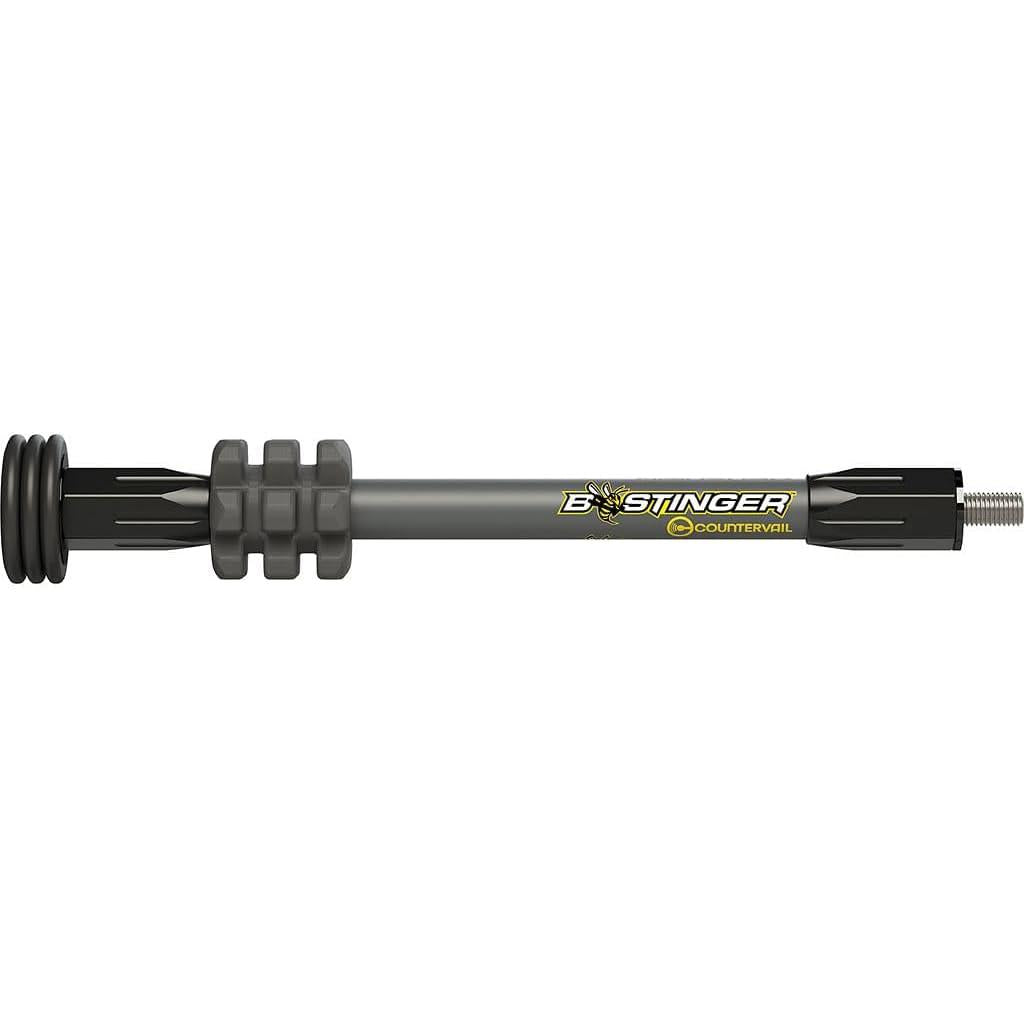 Bee Stinger MicroHex 6" Hunting Stabilizer Grey Countervail Technology