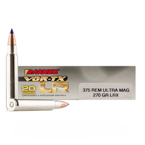 Barnes .375 RUM VOR-TX 270 grain LRX Boat Tail ammunition