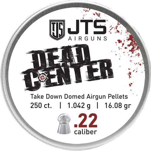 JTS Dead Center 22 Cal Domed Airgun Pellets 16.08gr 250ct