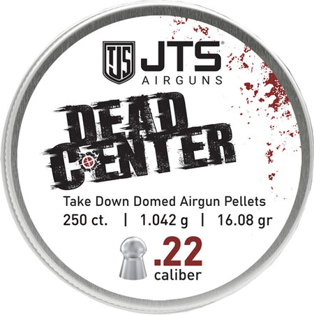 JTS Dead Center 22 Cal Domed Airgun Pellets 16.08gr 250ct