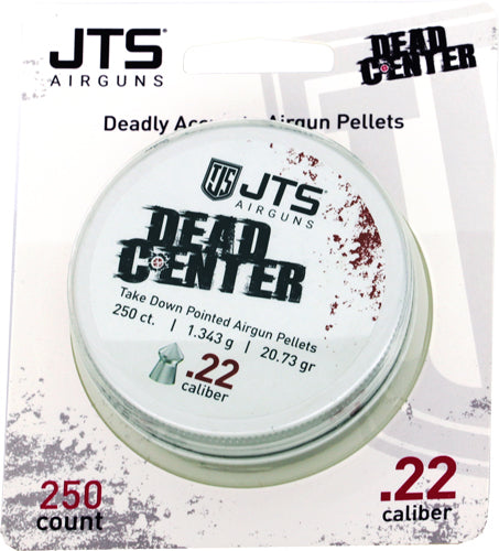 JTS Dead Center 22 Cal Pointed Airgun Pellets 20.73gr 250ct