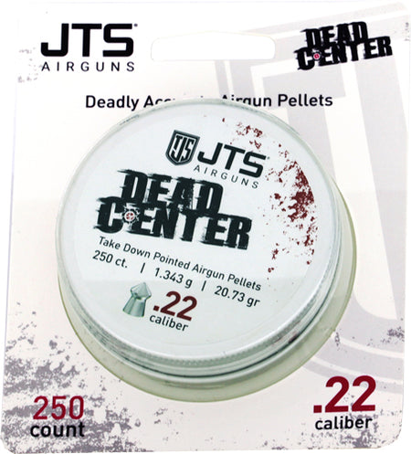JTS Dead Center 22 Cal Pointed Airgun Pellets 20.73gr 250ct