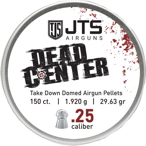 JTS Dead Center 25 Cal Domed Airgun Pellets 29.63gr 150ct