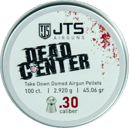 JTS Dead Center 30 Cal Domed Airgun Pellets 45.06gr 100ct