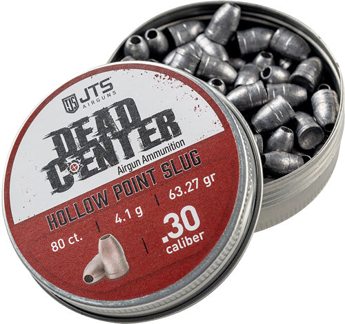 JTS Dead Center 30 Caliber Hollow Point Airgun Slugs 63.27gr 80ct