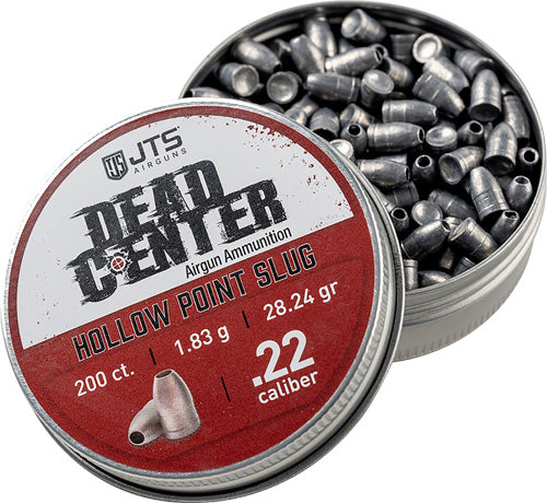 JTS Dead Center 22 Caliber Hollow Point Airgun Slugs 28.24gr 200ct