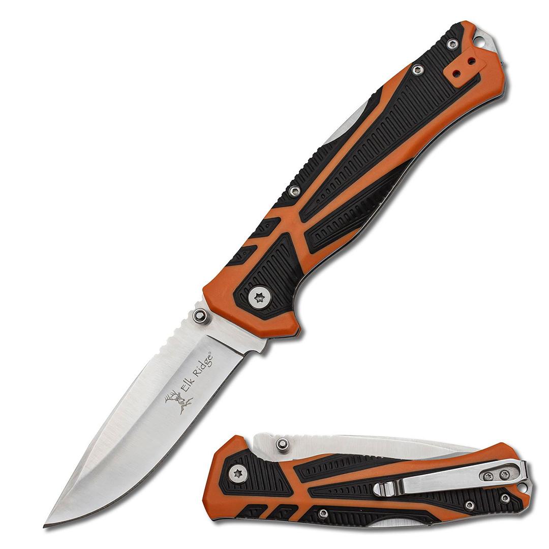 Master Cutlery Elk Ridge Trek Folder 3.5" Blade Orange/Black