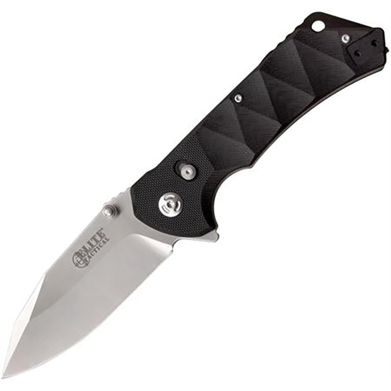 Master Cutlery Elite Tactical Parallax Folding Pocket Knife 3-1/2 Inch Black
