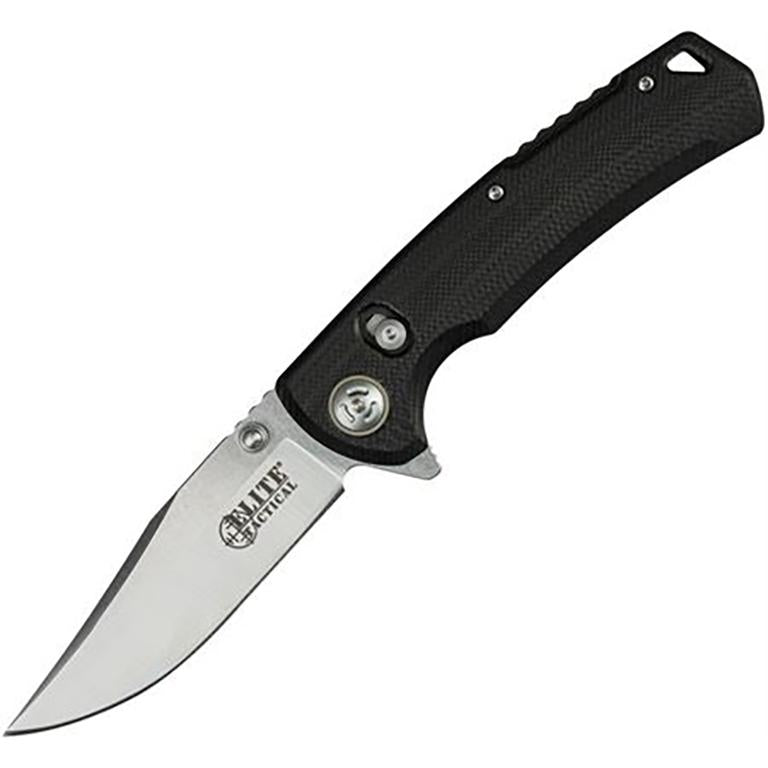Master Cutlery Chaser Tactical Folding Knife Black 3.5-Inch Blade