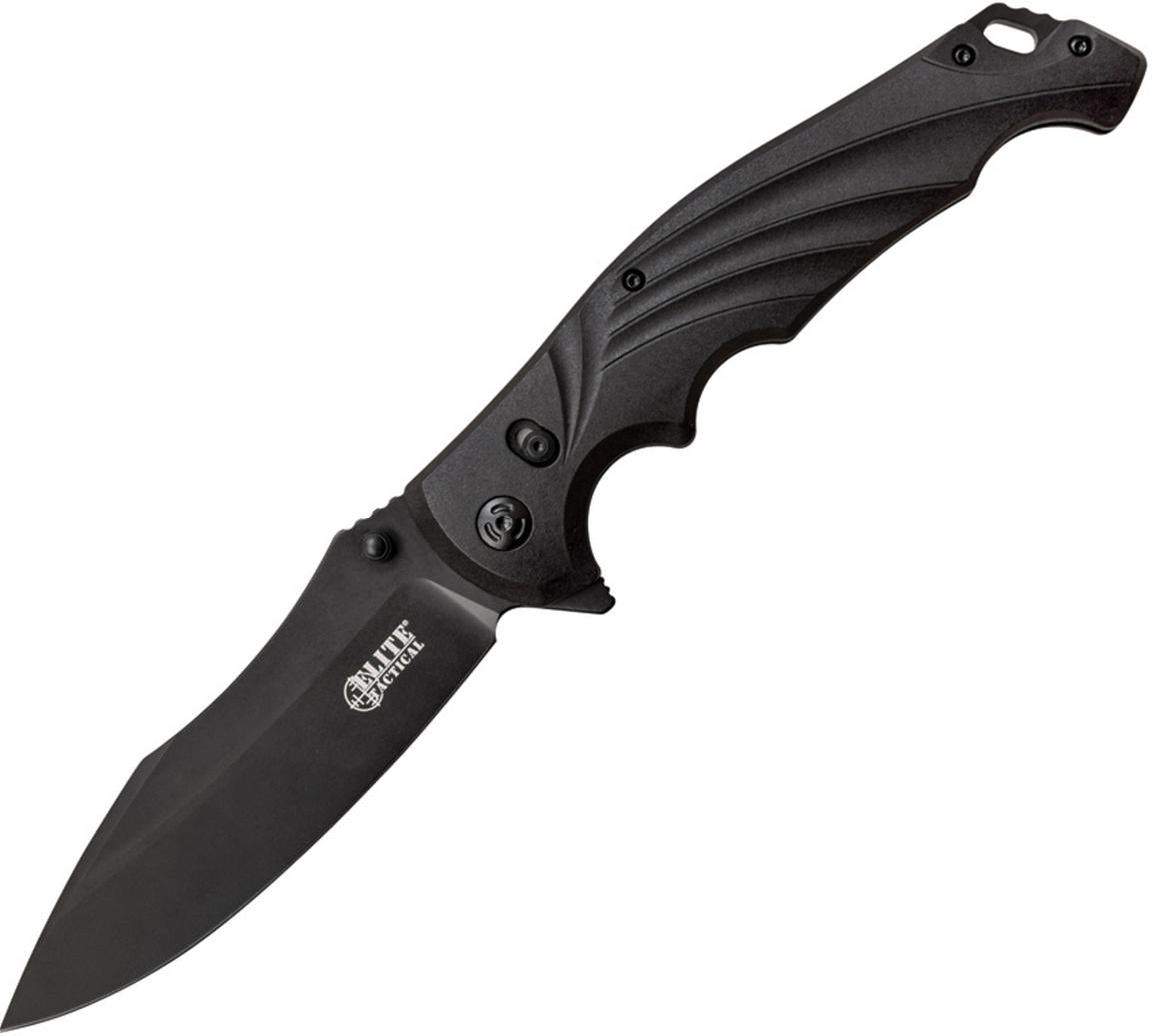 Master Cutlery Conqueror Elite Tactical Black Folding Knife