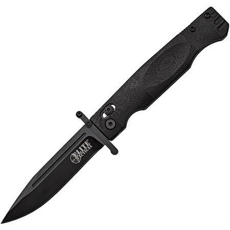 Master Cutlery Elite Tactical Guardsman Black Folding Knife 3-3/4" Blade
