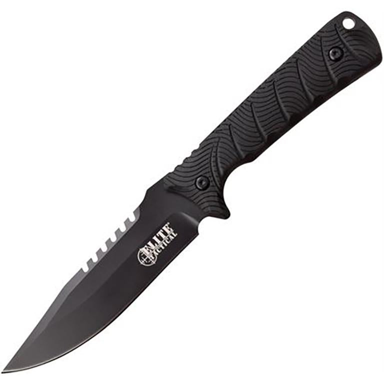 Master Cutlery Backdraft Elite Tactical Fixed Drop Point Knife 5" Blade Black