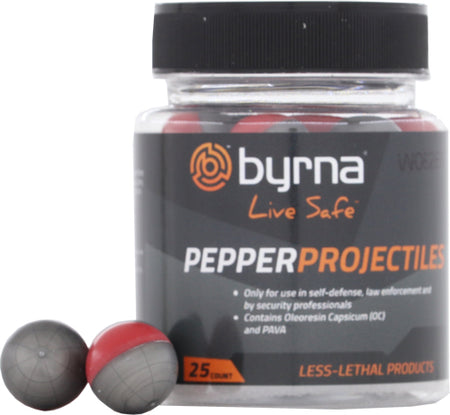 Byrna 25-Count Pepper Projectile Tub .68 Cal