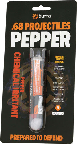 Byrna 5-Count Pepper Projectile Tube .68 Cal