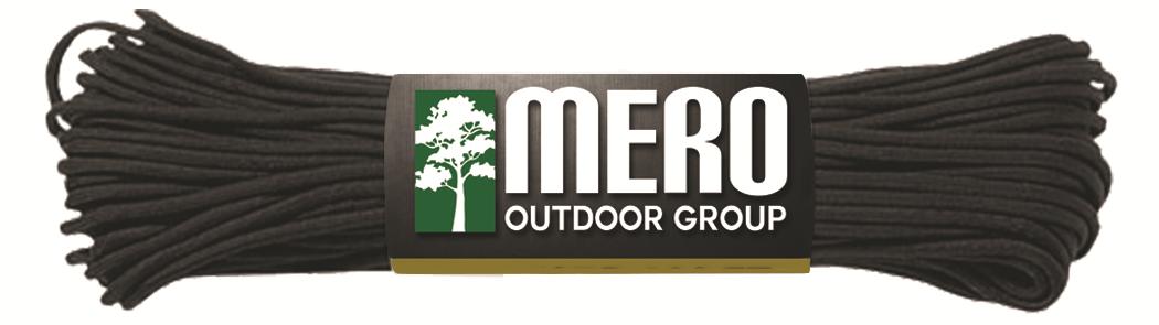 Mero 550 lb Paracord 100 Foot Black Survival Cord