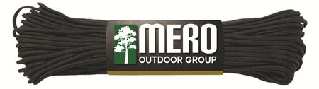 Mero 550 lb Paracord 100 Foot Black Survival Cord