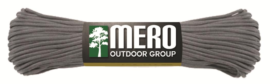Mero 100-Foot 550 lb Paracord Charcoal Gray Nylon