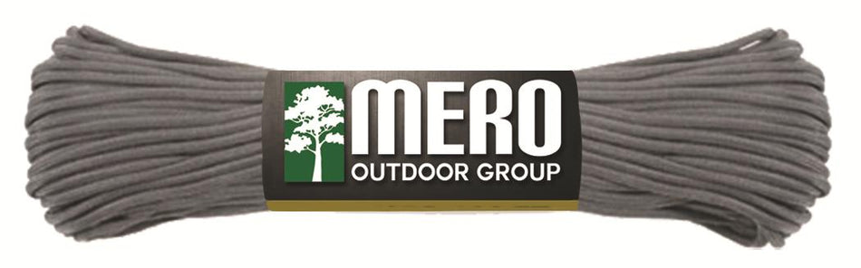 Mero 100-Foot 550 lb Paracord Charcoal Gray Nylon