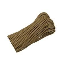 Mero Brown Coyote 550 Paracord 100 Foot Spool 550 lb Tensile Strength