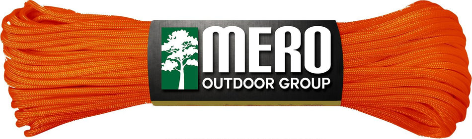 Mero Neon Orange 550 Paracord 100 Foot Spool 550 lb Tensile Strength