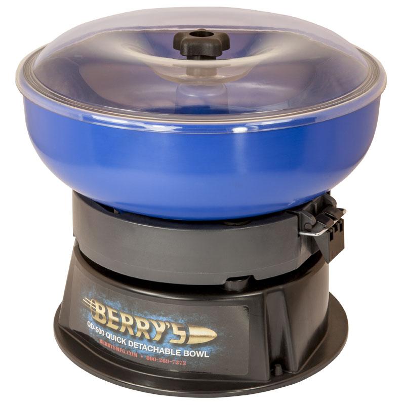 Berry's QD-500 Vibratory Tumbler Detachable Bowl Reloading Cleaner