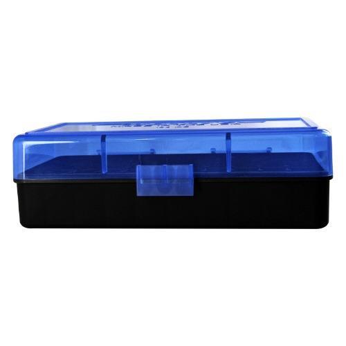 Berry's Mfg 50rd Flip-Top Ammo Box Model 454 50 AE Blue w/ Black Bottom