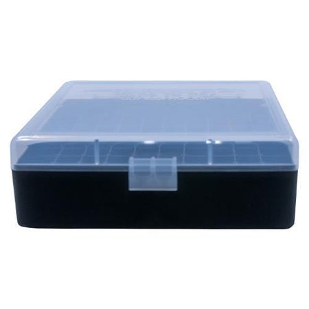 Berry's Ammo Box 007 100rd .44 Caliber Polypropylene Clear/Black