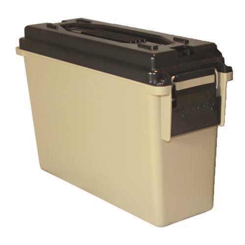 Berry's .30 Cal Plastic Ammo Storage Can Tan - .223/9mm/.38 Spl Capacity