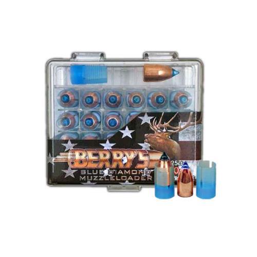 Berry's Blue Diamond Muzzleloader Sabot Bullets .50 Cal 275 gr 25/ct
