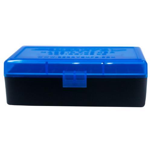 Berry's Ammo Box #407 50 Round .44 Cal Flip-Top Blue/Black