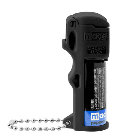 Mace Triple Action Pepper Spray with Tear Gas and UV Dye Black 10ft
