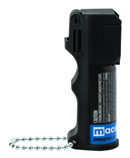 Mace Pepper Spray Triple Action Personal Model Black Keychain 10 Ft Range