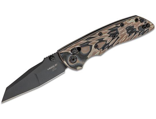 Hogue Deka 3.25" Wharncliffe ABLE Lock Folder - Black Cerakote, G-Mascus G10