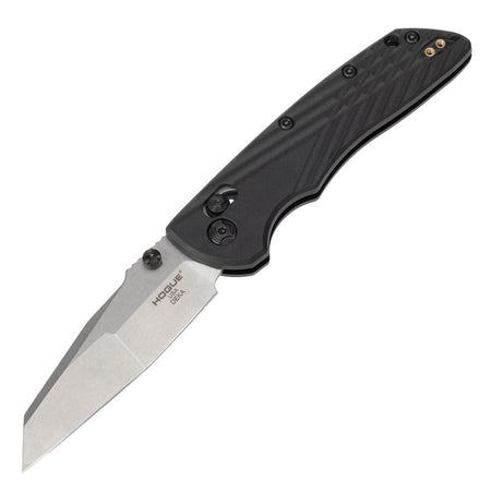 Hogue Deka Manual Folder Black Silver 3.25" Wharncliffe Blade
