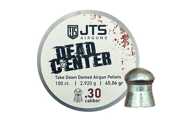 JTS Group JAC117 Dead Center .30 Caliber Pellets, 45.06 Grain Domed, 100ct Tin